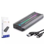 HADRON HDX1775 SSD KUTU TYPE-C3.1 + USB3.0 NVME M2 CHIP RTL9210 SİYAH