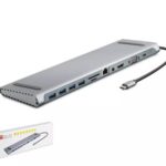 HADRON HDX7854 TYPE-C HDTV COMBO TYPE-C + HDMI 4K 30Hz + 4-USB3.0 + VGA + AUDIO +