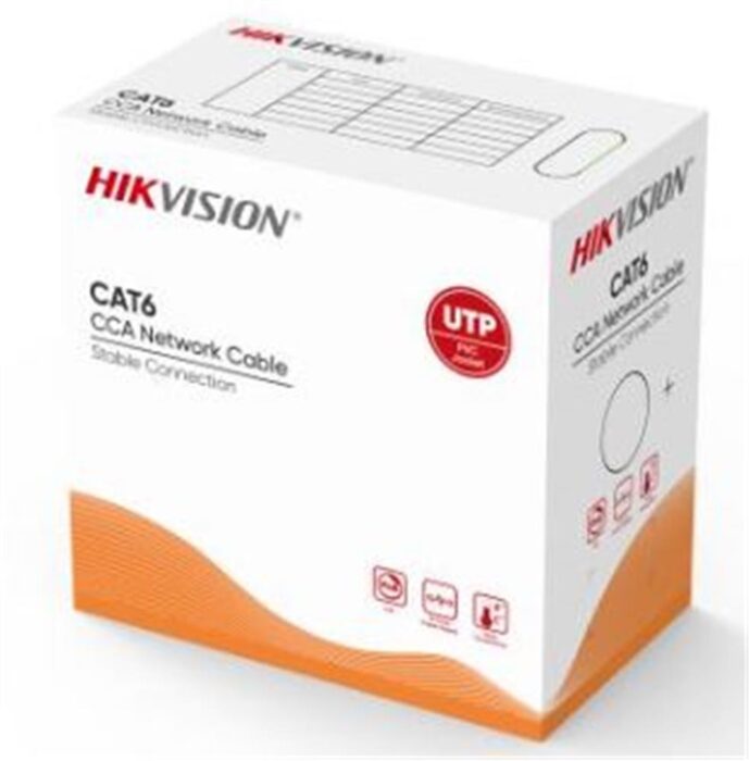 Hikvision DS-1LN6UU-CCA CAT6 U-UTP 24 AWG 305 Metre Ağ Kablosu