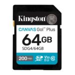 Kingston SDG4-64GB 64GB SDXC Canvas Go Plus Gen4 200MB-s C10 UHS-I U3 V30 Hafıza Kartı