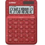 Casio MS-20UC-JRD 12 Hane Kırmızı Desenli Masa Üstü Hesap Makinesi
