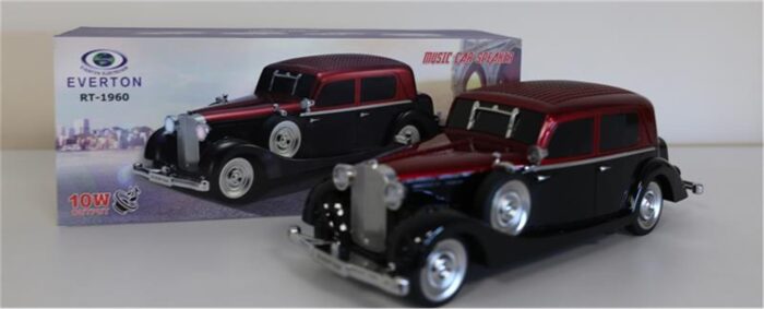 EVERTON RT-1960 Kırmızı Arabalı Bluetooth Fm-Usb-Tf-Aux Şarjlı Nostaljik Radyo