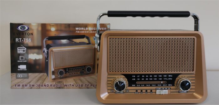 Everton Rt-756 Bluetooth Fm-Usb-Tf-Aux Şarjlı Nostaljik Radyo