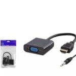 Hadron Hdx7806 Hdmi To Vga F Çevirici + Audio 1080P Ps4 5V Güç Girişli Siyah