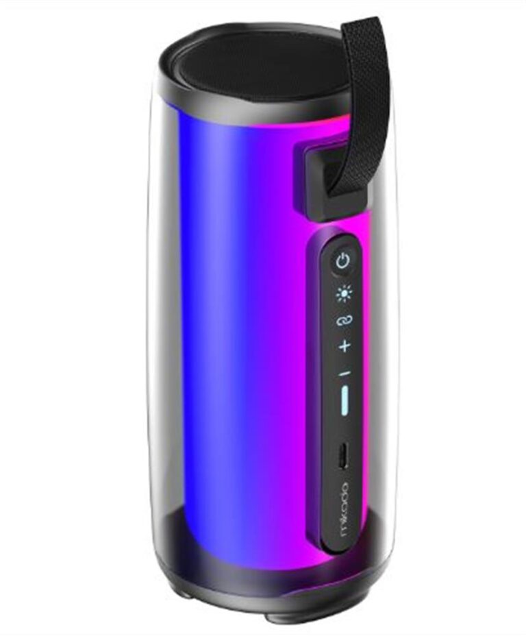 Mikado MD-17BT Capella Siyah 10W 1 RGB Mikrofonlu Kart-Aux-Usb TWS 1800 mAh Bataryalı Speaker