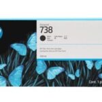 HP 738 Black Siyah 300ML Plotter Kartuşu 498N8A