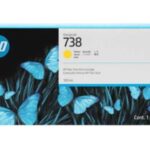 HP 738 Yellow Sarı 300ML Plotter Kartuşu 676M8A