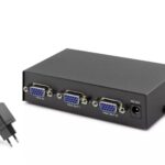 Hadron Hdx1277 2 Port Vga Splitter 200Mhz 1-In 2-Out Siyah