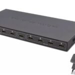 Hadron Hdx1332 8 port Hdmi Splitter 1.4V 1080P 4K 1-In 8-Out Siyah