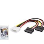 Hadron Hdx5525 Sata Power Kablo Poşetli 2In1 16Cm Siyah