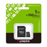 Kingston SDCS3-1TB 1TB microSDXC Canvas Select Plus Gen3 150MB-s A1 Card + Adapter Hafıza Kartı