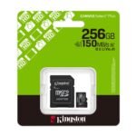 Kingston SDCS3-256GB 256GB microSDXC Canvas Select Plus Gen3 150MB-s A1 Card + Adapter Hafıza Kartı