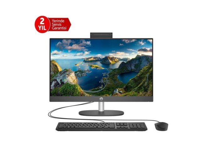 HP ProOne 240 G10 B6JC8ES i7-1355U 32GB 512GB SSD O-B Iris Xe 23.8" Siyah DOS All in One Bilgisayar