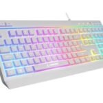 Rampage KM-R57 Beyaz RGB Aydınlatmalı Q Oyuncu Multmedia Klavye ve 12800 DPI Mouse Gaming Set