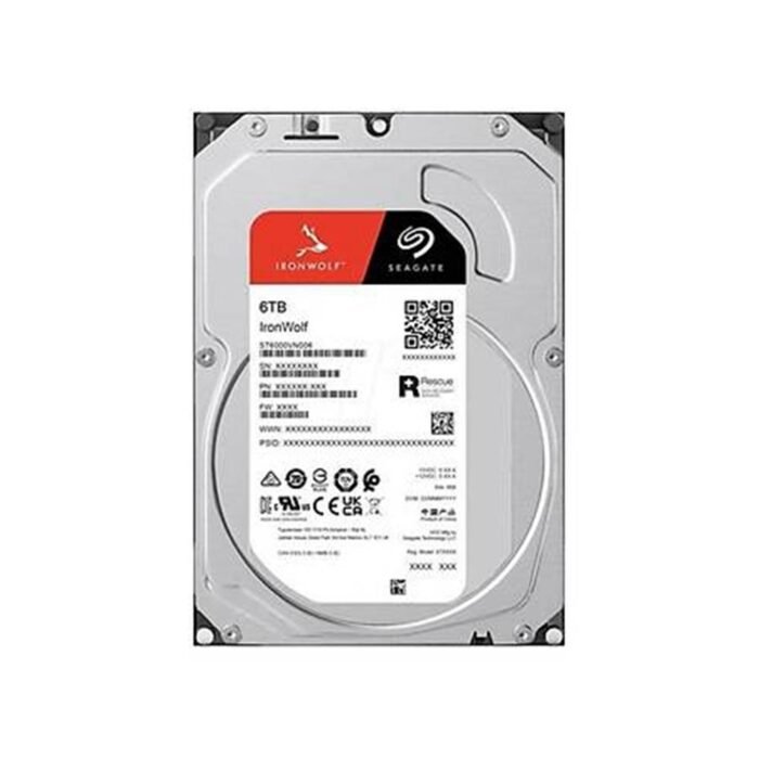 Seagate 6TB Ironwolf 256MB 5400rpm 3.5" SATA 3.0 NAS ST6000VN006 Harddisk