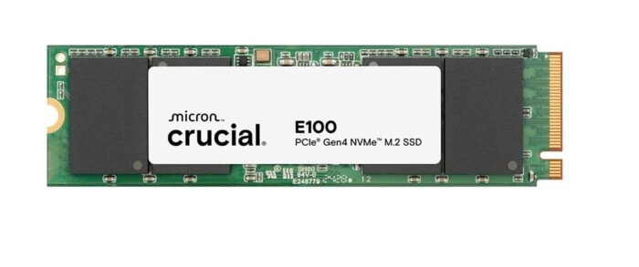 Crucial 1TB E100 CT1000E100SSD8 1TB (5000-4500MB-s) M.2 2280 PCIe 4.0 NVMe Ssd Disk