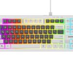 Everest KB-98 SILENT TKL Gri Mavi-Beyaz Rainbow Q Membrane Klavye