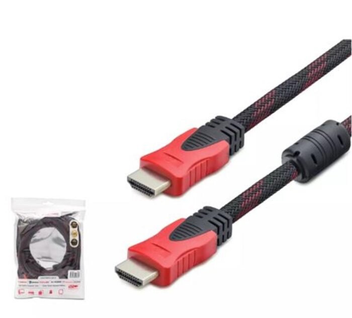 Hadron Hdx2022 15M Hdmi Kablo Örgülü Siyah