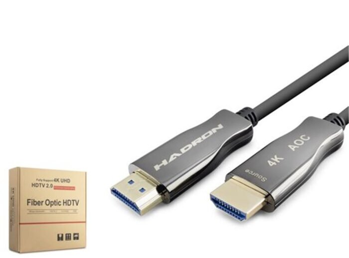 Hadron Hdx2059 50M Fiber Hdmi Kablo 4K 60Hz Siyah