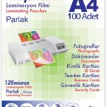 Mapi Lamisyon 125 Micron Parlak Laminasyon Filmi (A4) 100 Lü