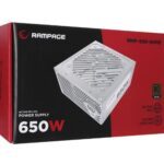 Rampage RMP-600-80P 600W 80Plus Bronze 12cm Fan Aktif PFC Beyaz Power Supply