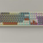 Everest KM-77 Runa Gri-Krem-Kahve Usb Rainbow Aydınlatmalı Sessiz Q Klavye + Mouse Set