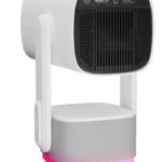 Everest PJ08 Beyaz 5200mAh Otomatik 720P HD 4K Destekli 5200 Lümen Android 11 Ekran HD Proje