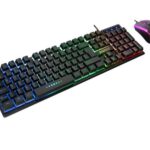 Everest KM-198 Luminax Siyah Gökkuşağı Aydınlatmalı Q Gaming Oyuncu Klavye + Mouse Set