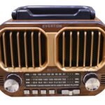 Everton RT-679 Bluetooth-USB-SD-FM Şarjlı Solarlı Nostaljik Radyo