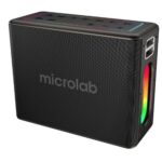 Microlab M60 Vega 15000mAh Batarya Wireless Mikrofonlu Siyah Gri Usb + Tf Kart + Bluetooth Powerban