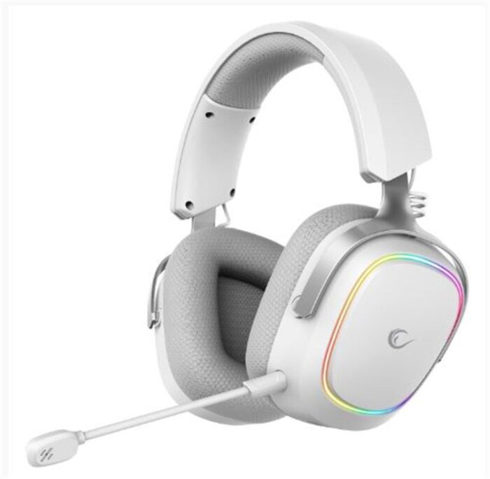 Rampage RETSU Beyaz-Gri Kablosuz 2.4G+ Bluetooth Kumaş Deri Earpad Mikrofonlu Oyuncu Kulaklığı