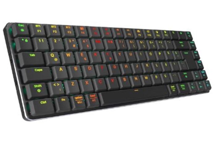 Rampage W-GRANITE Siyah-Gri Low Profile BLUE SWITCH Mekanik Gaming Oyuncu Klavye Q RGB 2