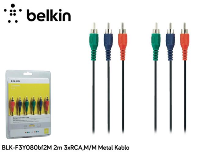 Belkin BLK-F3Y080BF2M 2m 3xrca