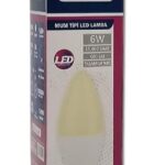 ELİTLED MUM BEYAZ AMPUL 6W