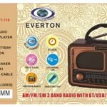 Everton RT-718 Bluetooth-USB-SD-FM Şarjlı Nostaljik Radyo