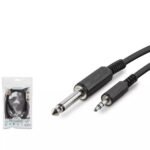 Hadron Hdx1055 6.5Mm To 3.5Mm Kablo Enstrüman Gitar 1.5M Siyah