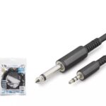 Hadron Hdx1077 6.5Mm To 3.5Mm Kablo Enstrüman Gitar 3M Siyah