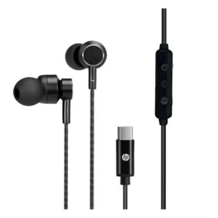Hp DHH-1127-BK Kablolu Kulakiçi Type-C Ses Kontrol Butonlu Mikrofonlu Siyah Kulaklık