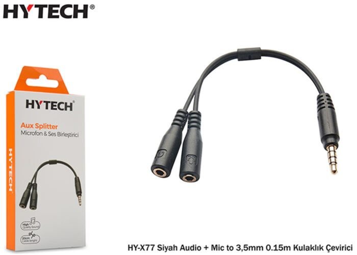 Hytech HY-X77 Siyah Audio + Mic to 3
