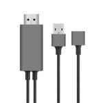 Hytech HY-XO51 Siyah-Gri USB-F to HDMI 1m Mobil Telefon Uyumlu Kablo