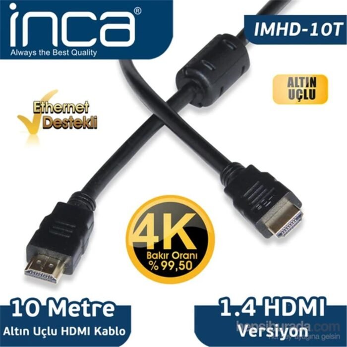 Inca IMHD-10T 10mt Örgülü 4K 1