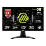 Msi 24.5" Mag 255F E20 1920x1080 Flat Rapid Ips 200Hz 0.5Ms (Gtg) Freesync Premium Gaming Monitor