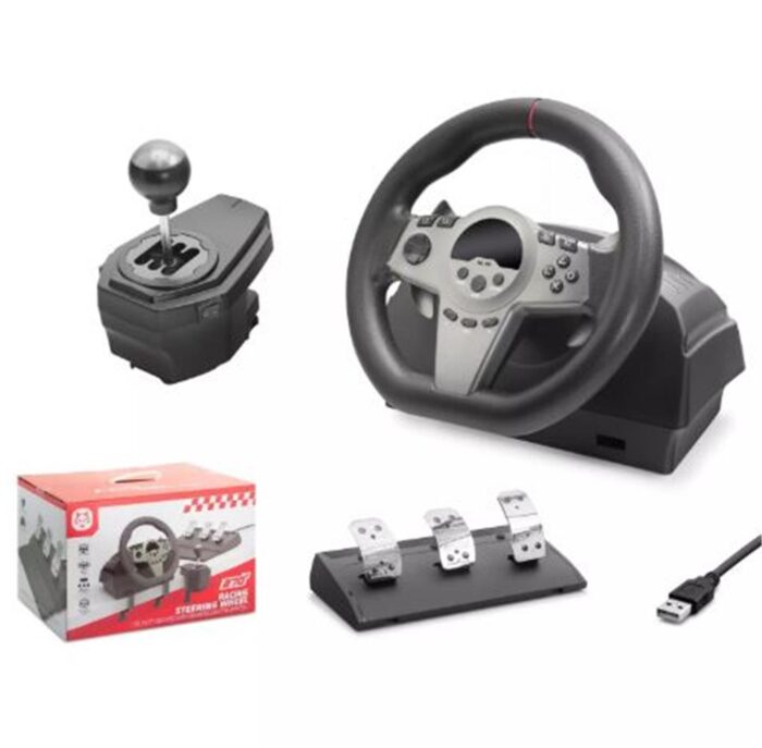 Nodar Nd757 Direksiyon Seti Siyah 270° Ps4-Ps3-Pc-Xbox One-N-Sw-Xbox Series-S P4 Slim P4 Pro Siyah