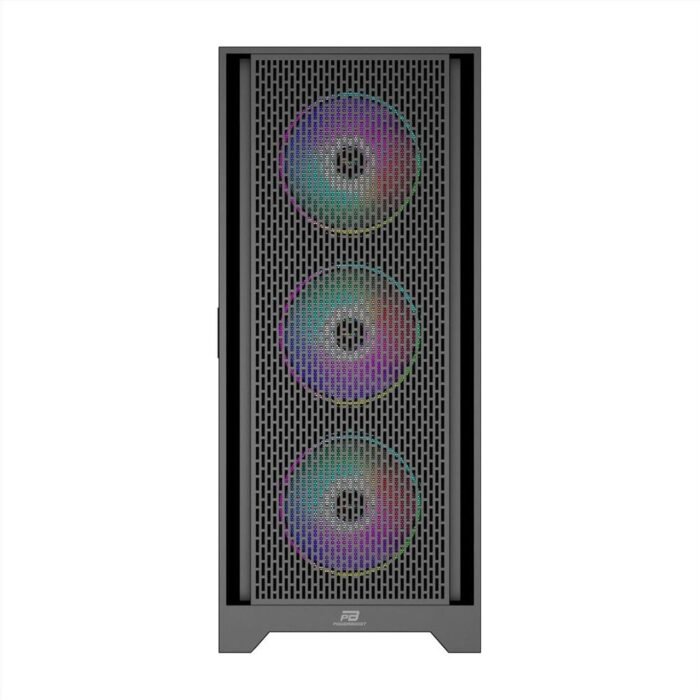 PowerBoost PB-P1600B USB 3.0 Mesh ARGB Fanlı Gaming Siyah Kasa (PSU Yok)