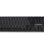 Rampage GRANITE PRO Siyah-Gri Low Profile BLUE SWITCH Q Rainbow Mekanik Gaming Oyuncu Klavye
