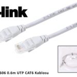 S-link SL-CAT606 cat6 0.60mt Gri Utp Patch Kablo