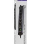 S-link SPGKS05 1.5m 3G1.5mm2 900 Joule 5Li Akım Kor. Gri Priz Çoklayıcı