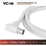 Vcom CV601R 5mt Analog Beyaz Tv Kablosu