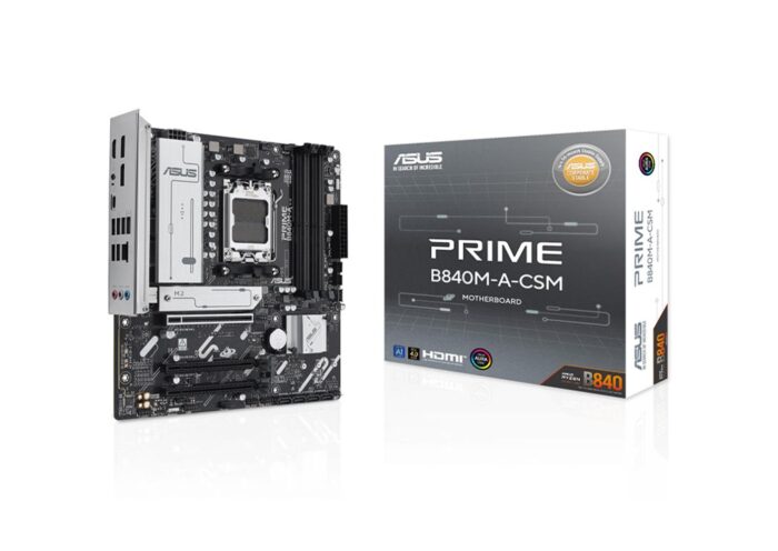 Asus Prime B840M-A-CSM Amd B840 Am5 Ddr5 7600 2Xdp Hdmı 3X M2 Usb3.2 Rgb Matx Anakart