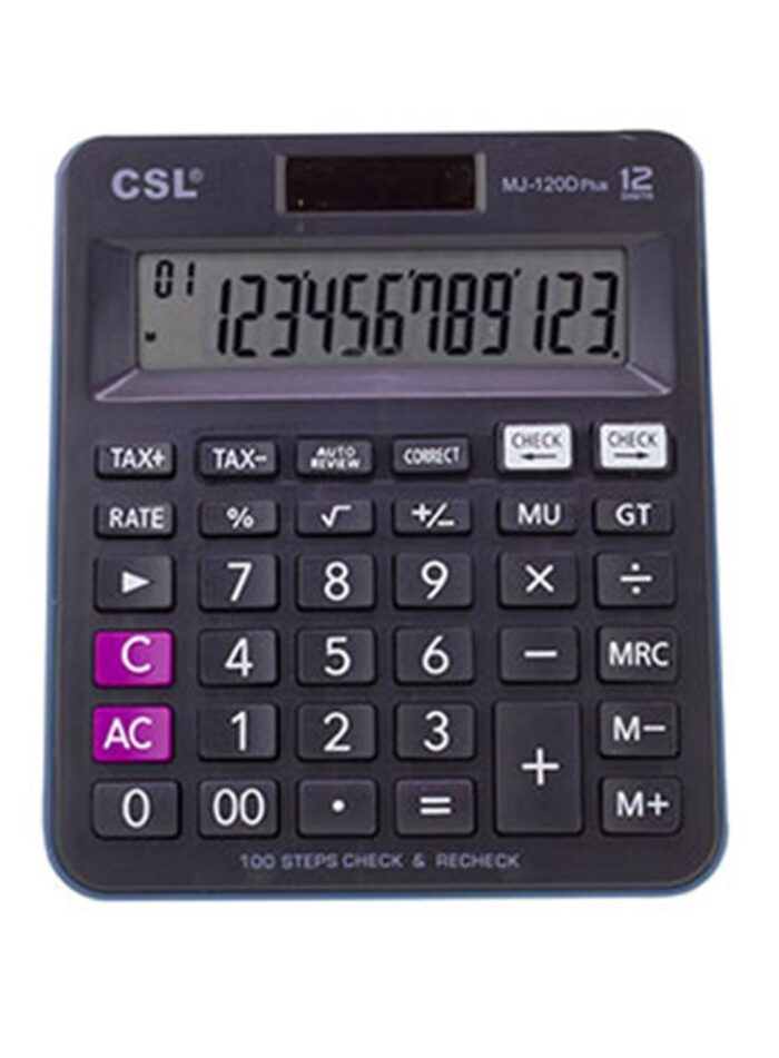 CSL RZ-816 12 Hane Masa Tipi Renkli Hesap Makinesi